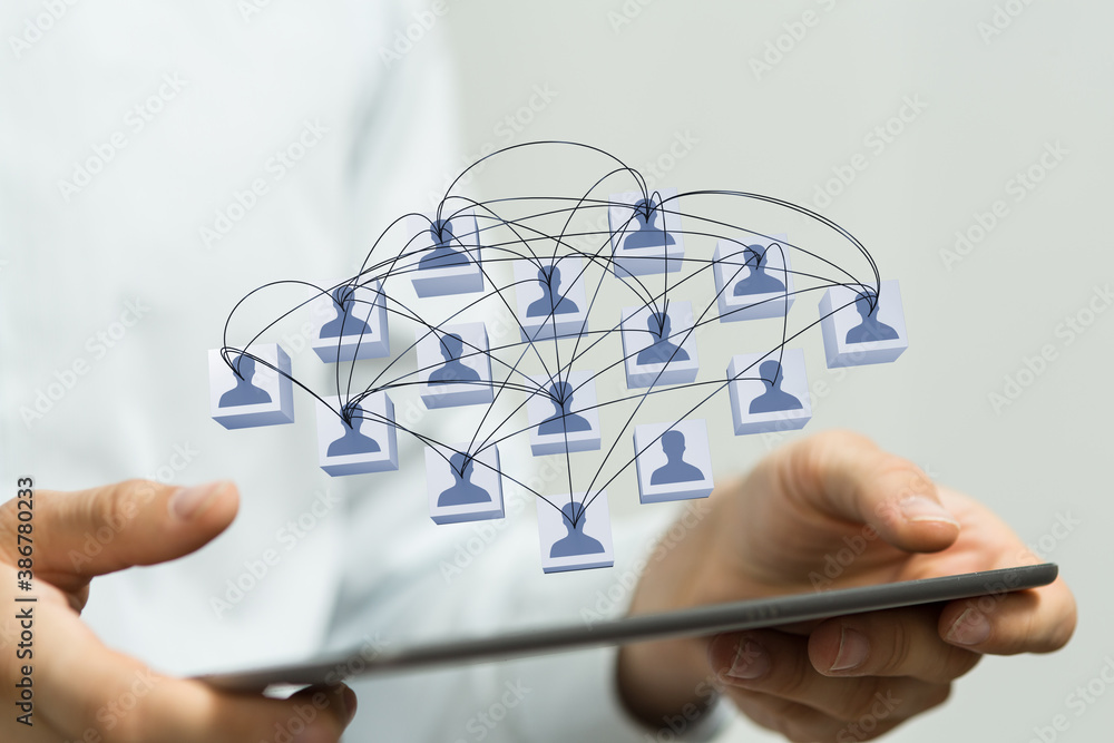 Business and communications group digital team.