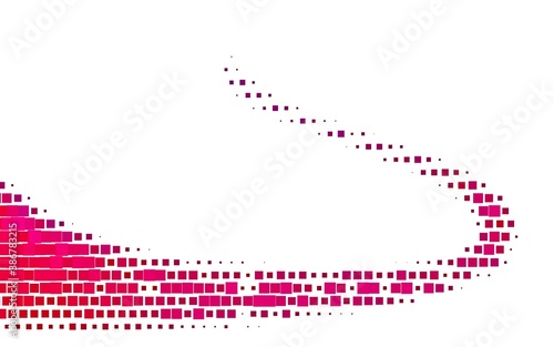 Light Purple, Pink vector template with crystals, rectangles.