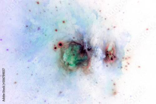 Abstract space art of nebula formation