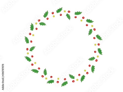 クリスマスデコレーションフレーム 円形