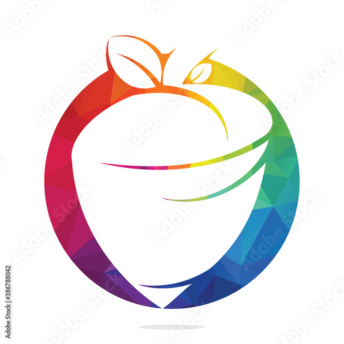 Creative Acorn Concept Logo Design Template. Acorn logo illustration vector template.