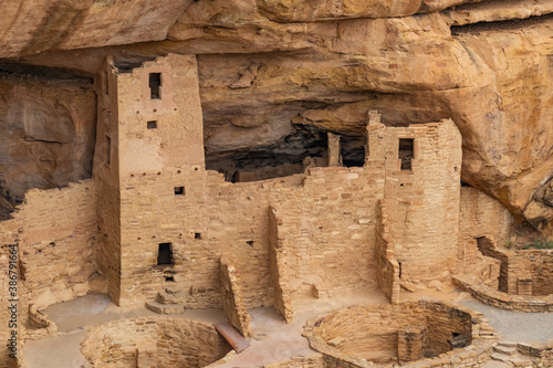 Cliff Palace  dwellings at Mesa Verde National Park
