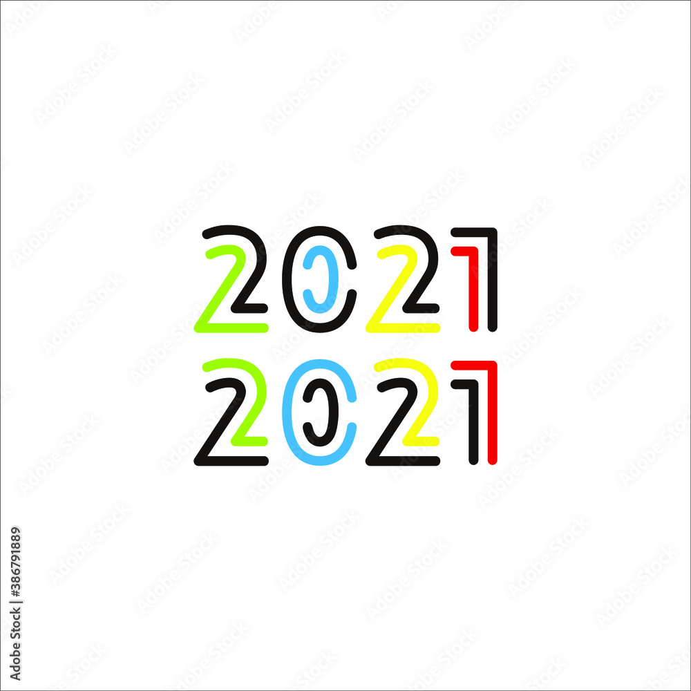 illustration logo 2021 icon templet vector illustration logo 2021 icon templet vector