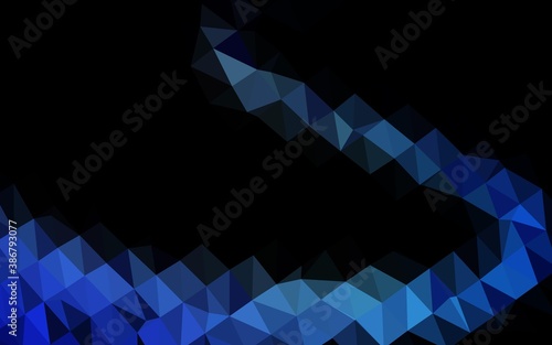 Light BLUE vector polygonal template.