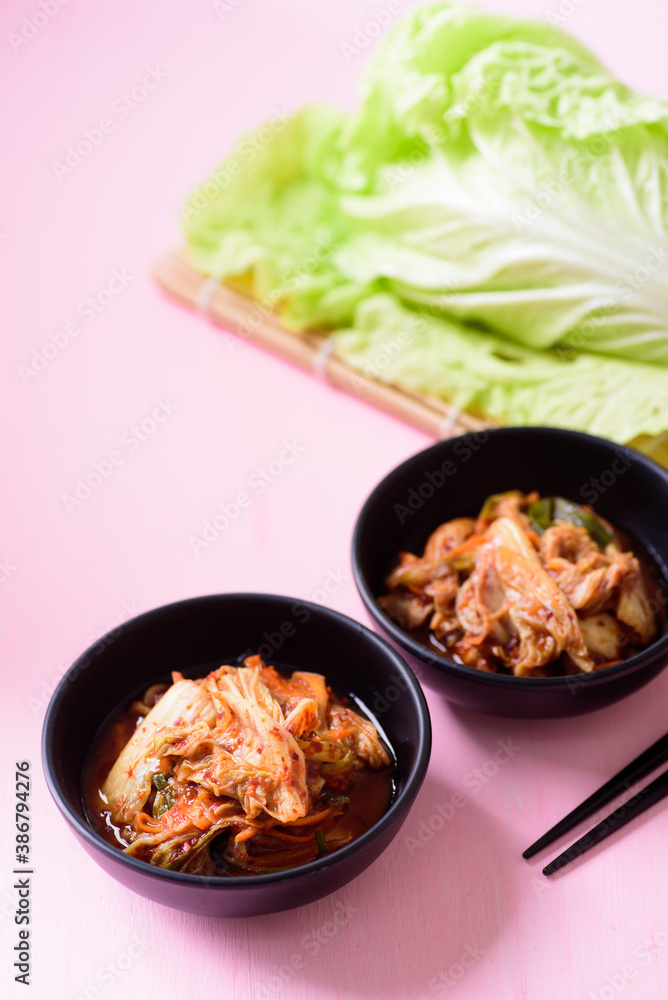 Kimchi cabbage (Korean food), local and cultural food that is unique of Korea	