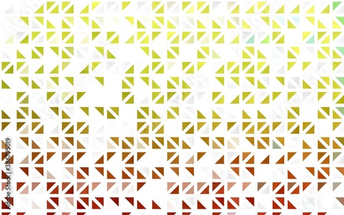 Light Green  Red vector seamless layout with lines  triangles.