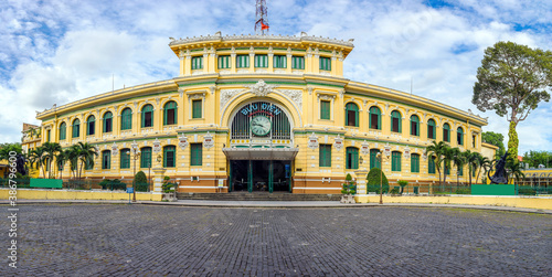 Saigon Central Post Office is one of the typical architectural works in Ho Chi Minh City, Vietnam. It's  built by the French in 1886–1891 by architect Villedieu and assistant Foulhoux