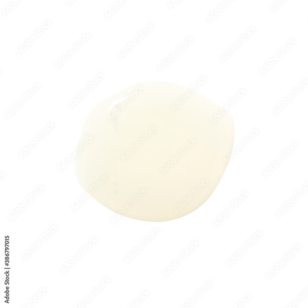 Cosmetic cream in round shape on background Cosmetic cream in round shape on background