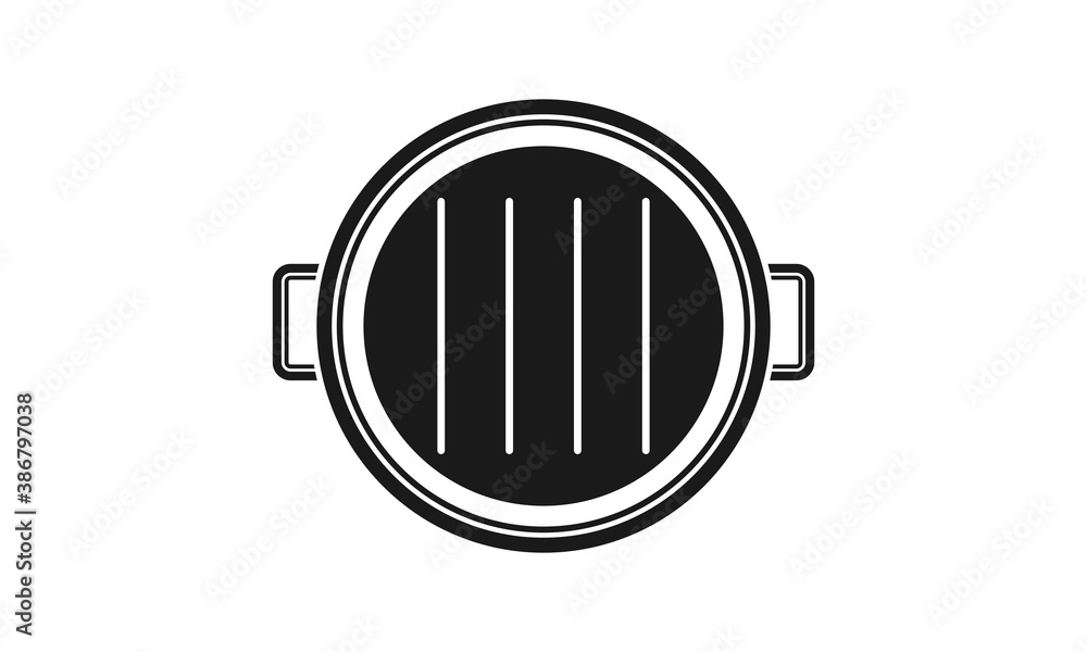 Grill for cooking illustration vector Grill for cooking illustration vector