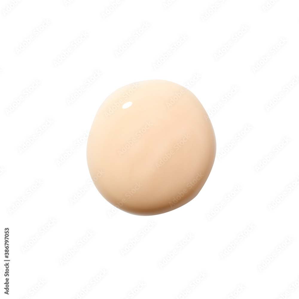 Cosmetic cream in round shape on background Cosmetic cream in round shape on background