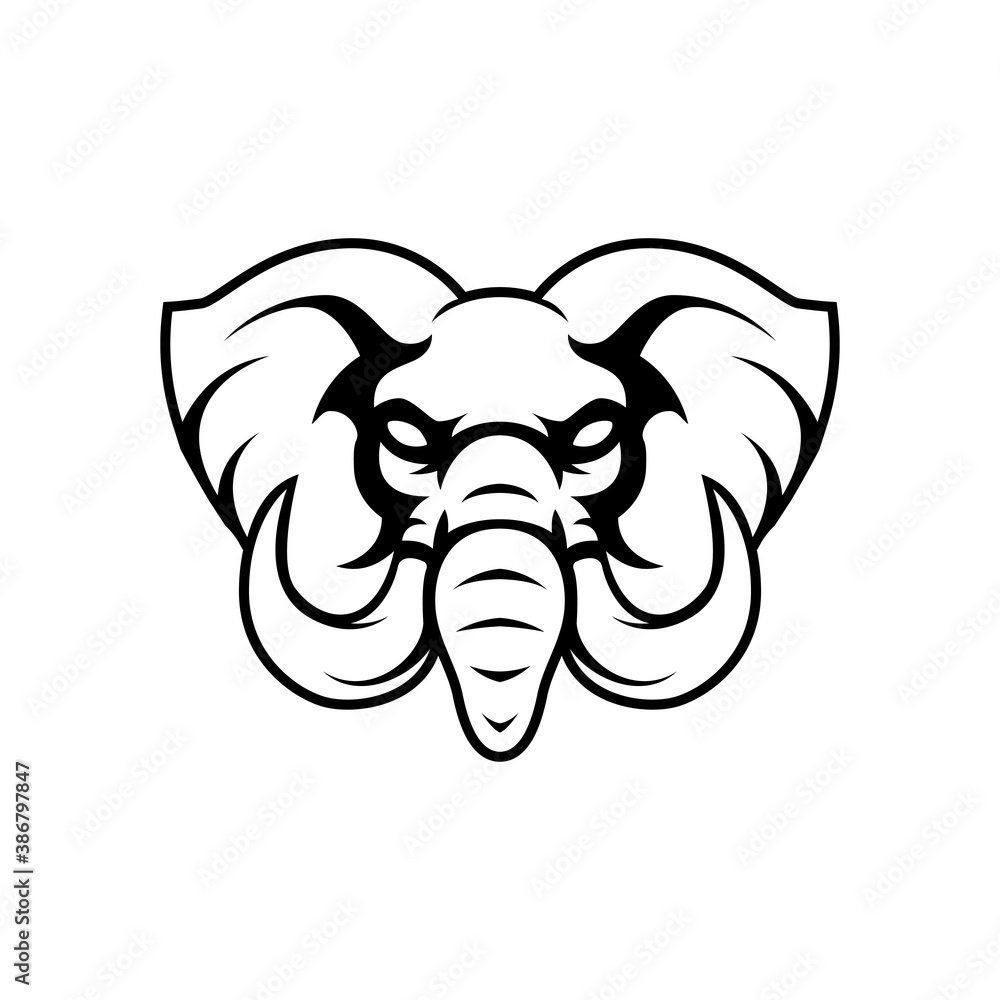 elephant head logo