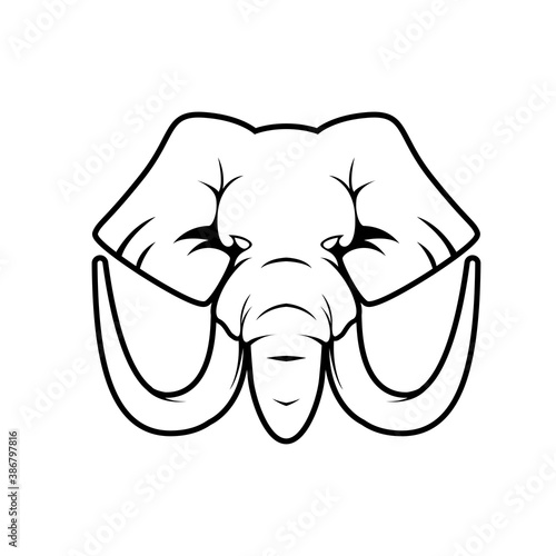 elephant big logo vector