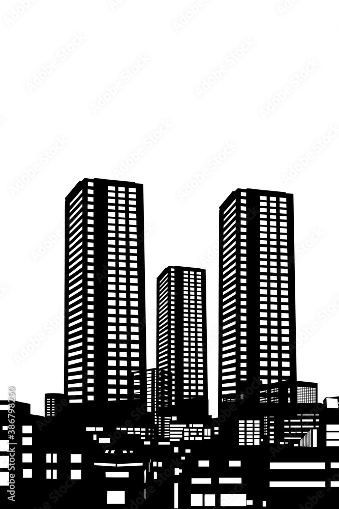 都会の高層ビル群