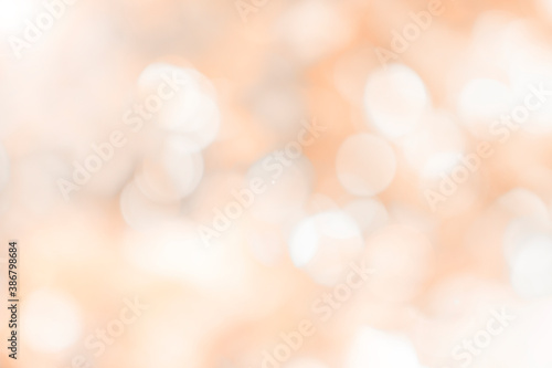 Abstract blurred defocus natural orange bokeh background, Soft natural bokeh style For aesthetic creative design