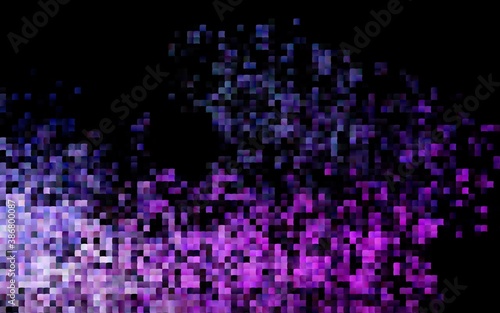 Dark Pink, Blue vector template with crystals, rectangles.