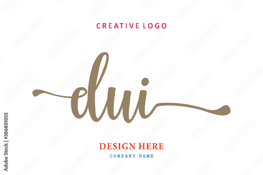 logo composition of the letter DUI is simple, easy to understand and authoritative logo composition of the letter DUI is simple, easy to understand and authoritative