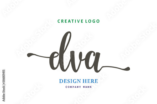 logo composition of the letter DVA is simple, easy to understand and authoritative
