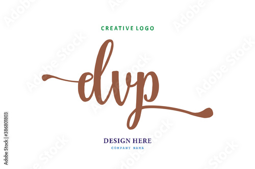 logo composition of the letter DVP is simple, easy to understand and authoritative