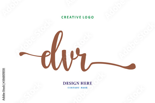 logo composition of the letter DVR is simple, easy to understand and authoritative