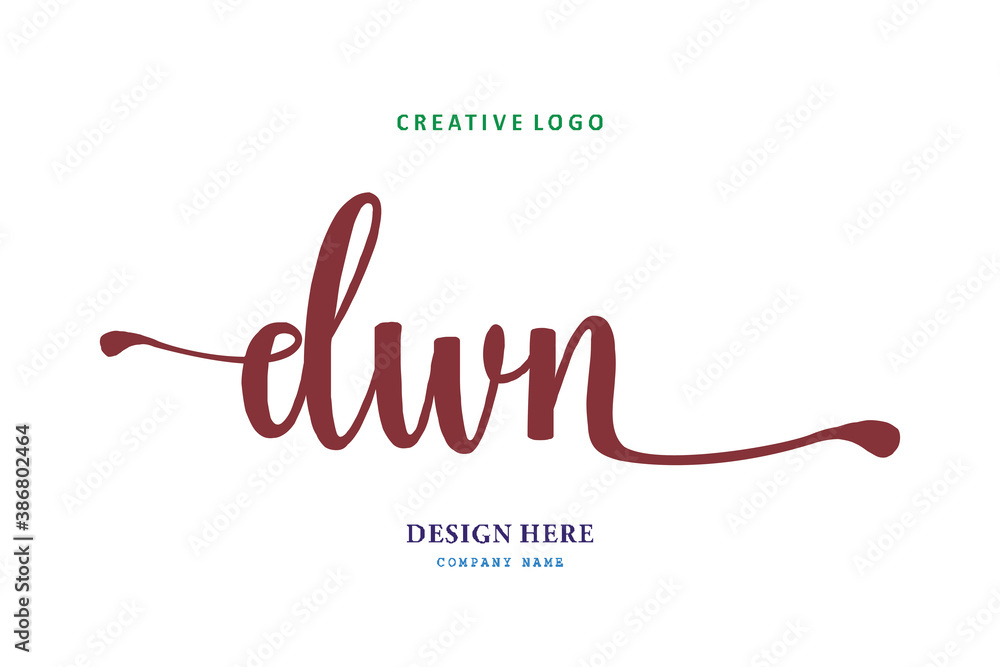 logo composition of the letter DWN is simple, easy to understand and authoritative logo composition of the letter DWN is simple, easy to understand and authoritative