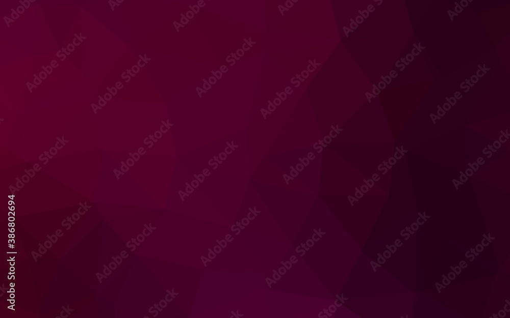 Obraz premium Dark Purple vector abstract polygonal texture.