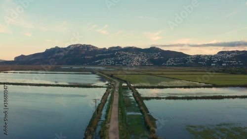 Wallpaper Mural Flying over the marsh at sunset Torontodigital.ca