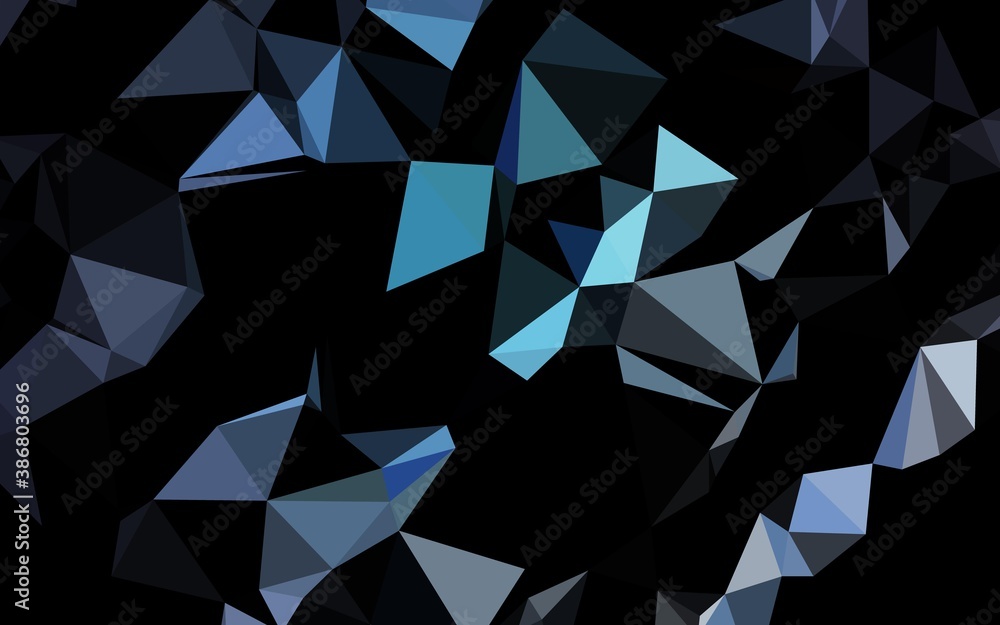 Fototapeta premium Light BLUE vector abstract mosaic background.
