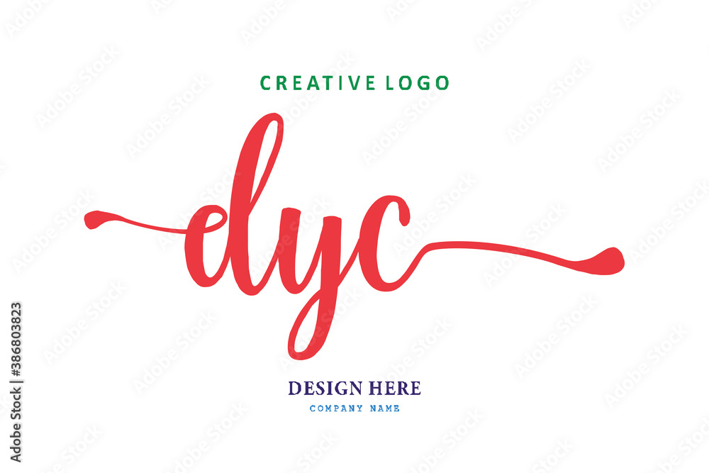 logo composition of the letter DYC is simple, easy to understand and authoritative logo composition of the letter DYC is simple, easy to understand and authoritative