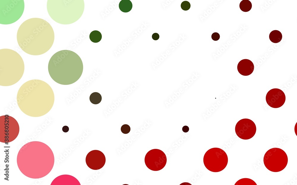 Light Green, Red vector template with circles. Light Green, Red vector template with circles.