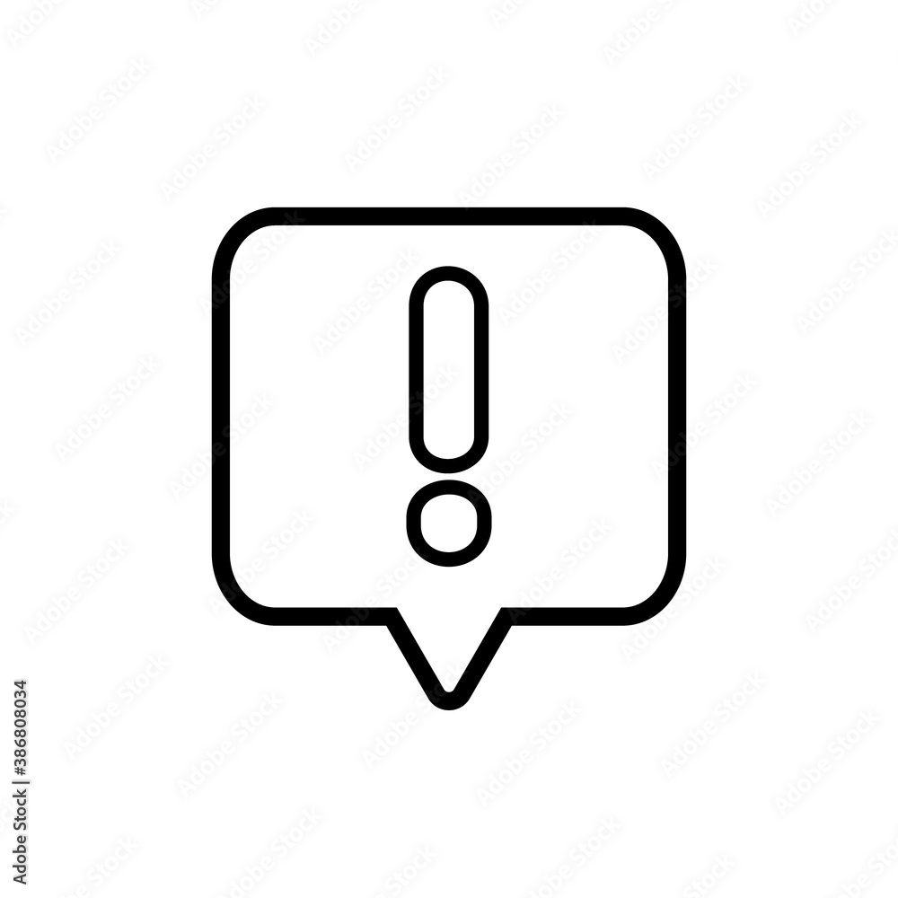 Vector Simple Isolated Exclamation Mark Warning Pointing Marker Vector Simple Isolated Exclamation Mark Warning Pointing Marker