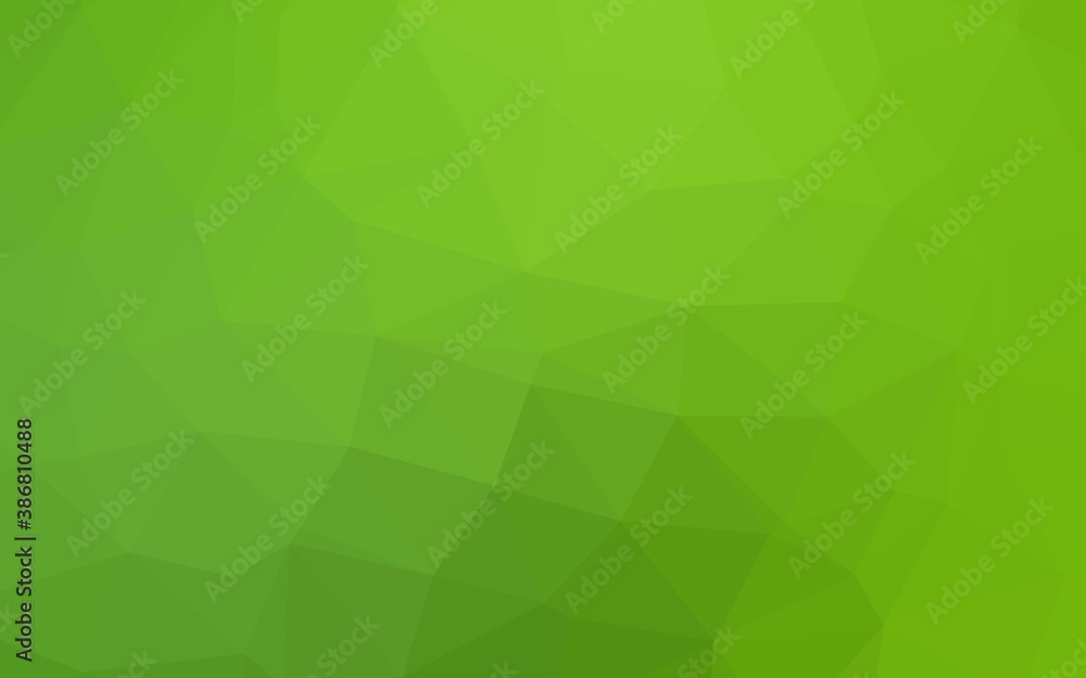 Light Green vector abstract mosaic backdrop.