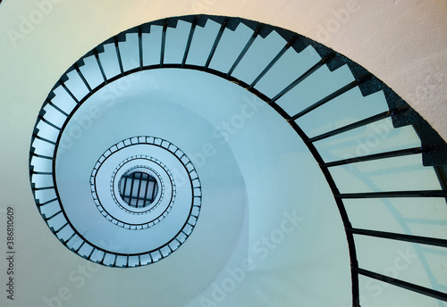 spiral staircase in the lighthouse