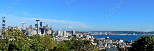 Panoramic View of Seattle Skyline Panorama