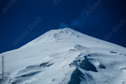snow covered mountains