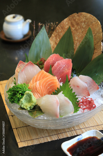 Assorted Japanese sashimi
