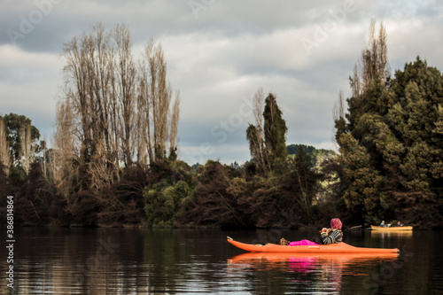 kayak on the river