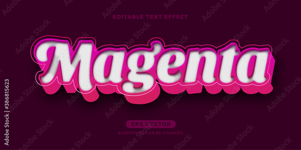 Obraz premium Magenta text effect