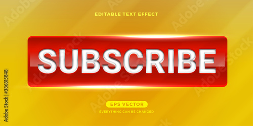 Subscribe text effect