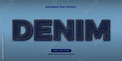 Denim text effect