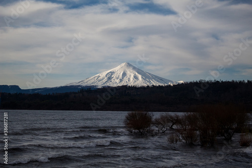 volcano in winter