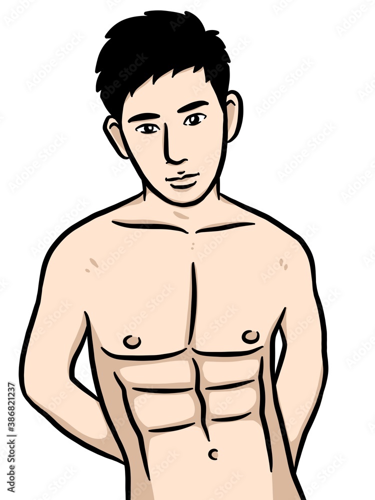 cartoon cute man on white background cartoon cute man on white background