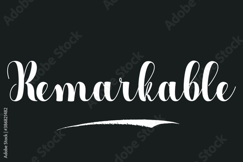 Remarkable Bold Calligraphy White Color Text On Dork Grey Background