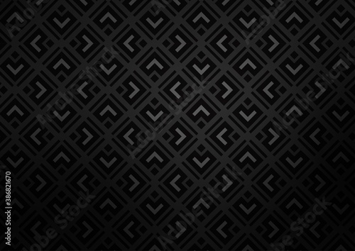 Dark Black vector texture with lines, rhombuses.