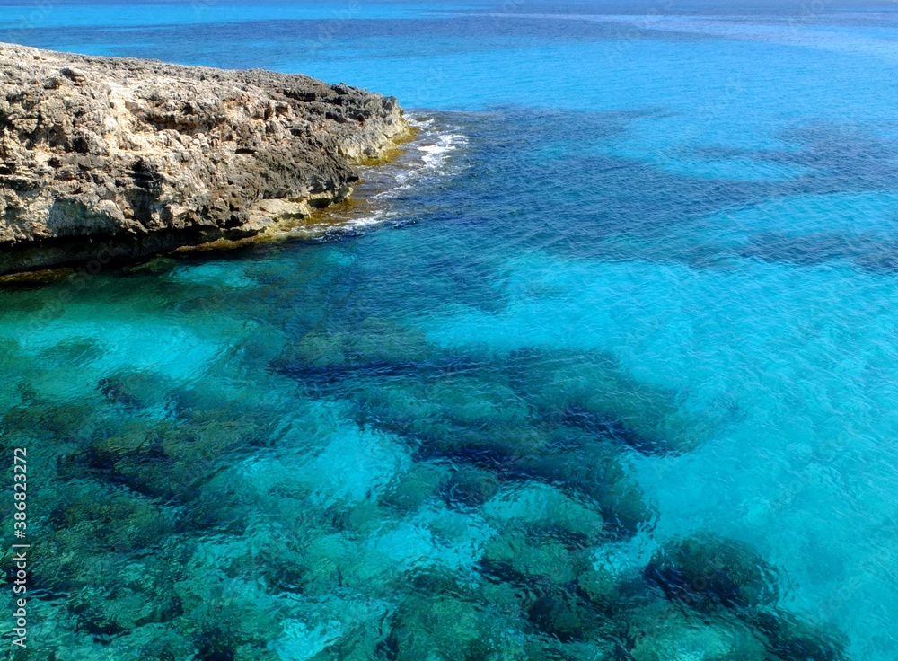 blue sea and rocks