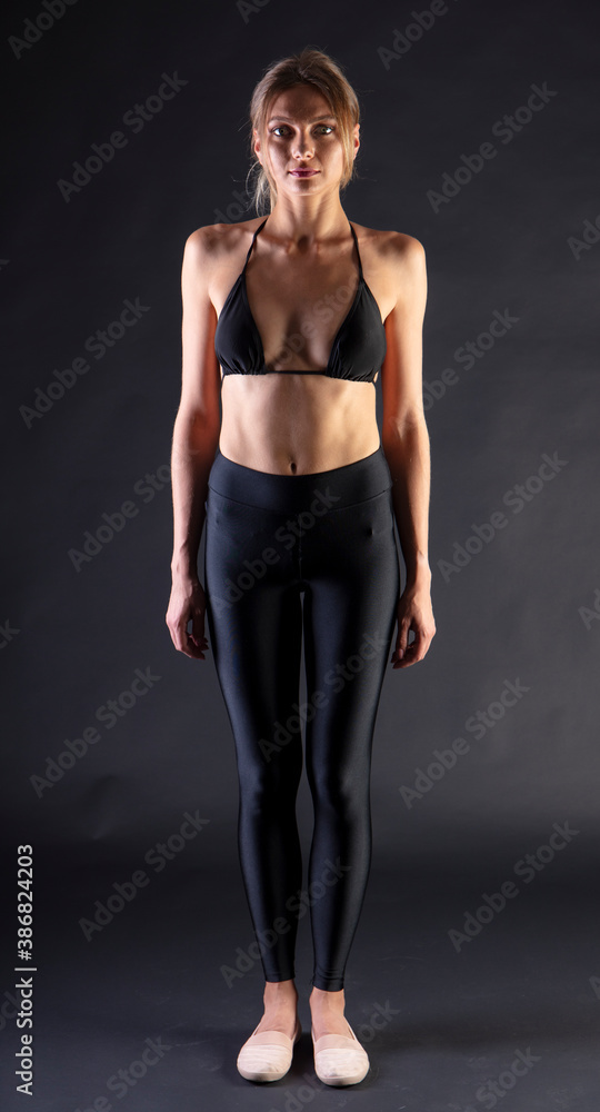 female figure in clothes, studio portrait female figure in clothes, studio portrait
