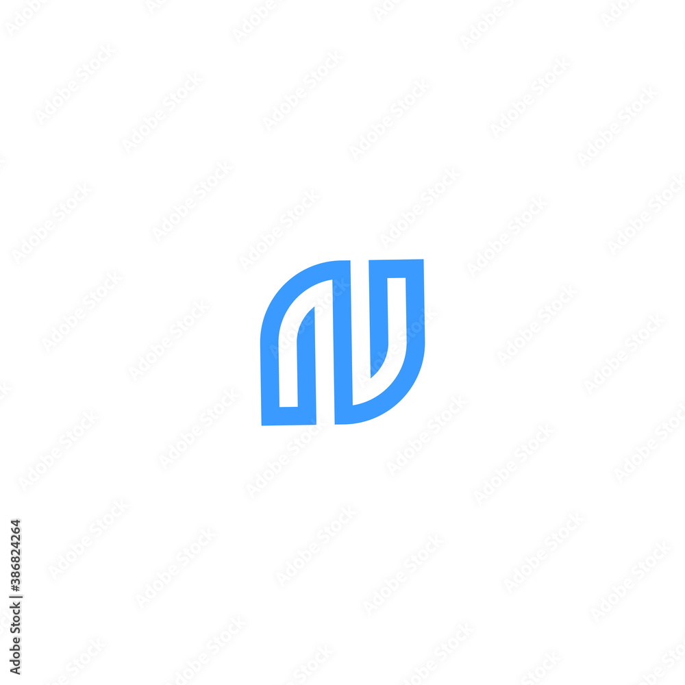 initial N letter logo template with people,vector logo for business corporate, element , illustration -vector initial N letter logo template with people,vector logo for business corporate, element , illustration -vector