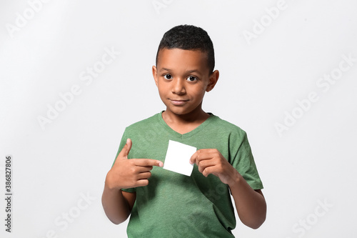 Little African-American boy...