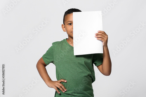 Little African-American boy...