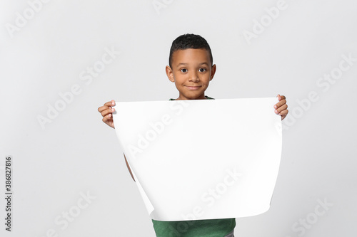 Little African-American boy...