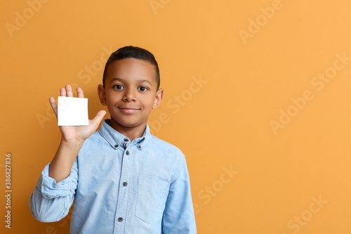 Little African-American boy...